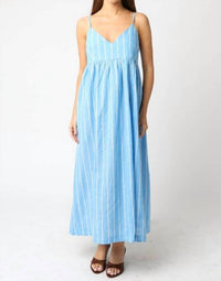 Olivaceous - Oliva Birdie Stripe Maxi Dress