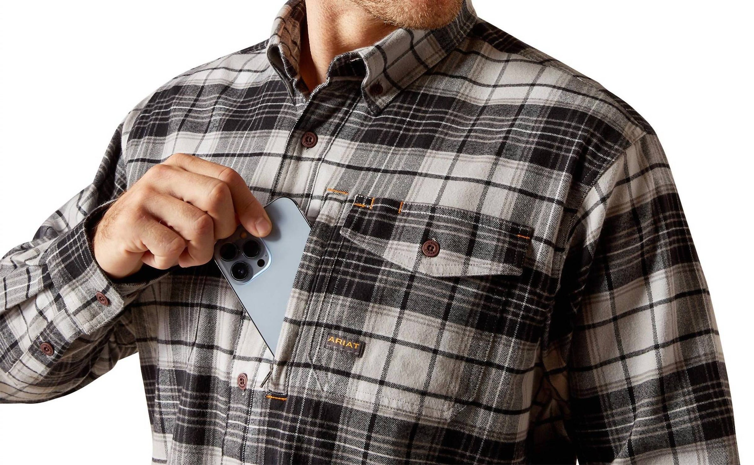 Ariat - Rebar Durastretch Flannel Work Shirt