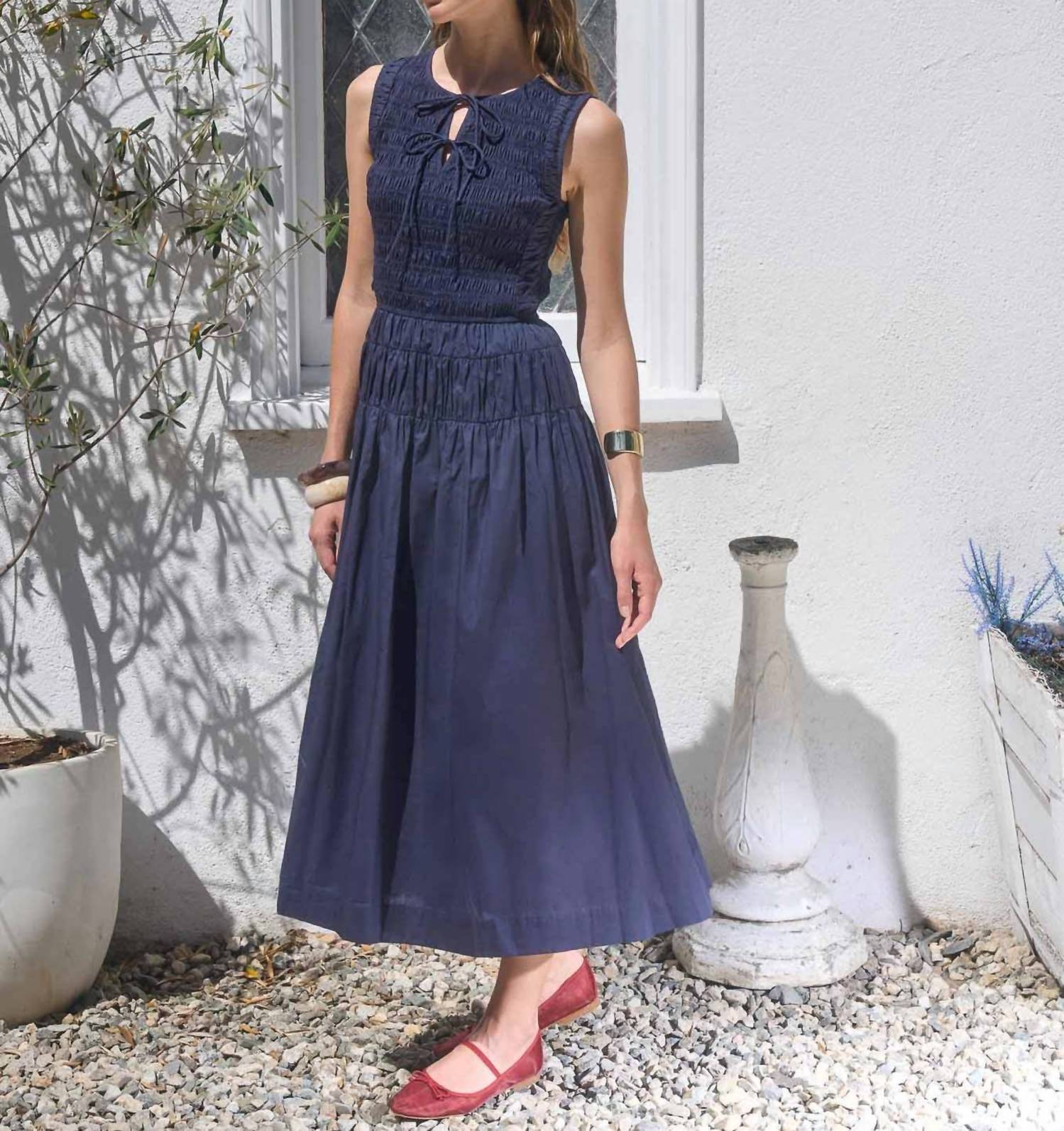 Moon River - Smocked Midi Dress