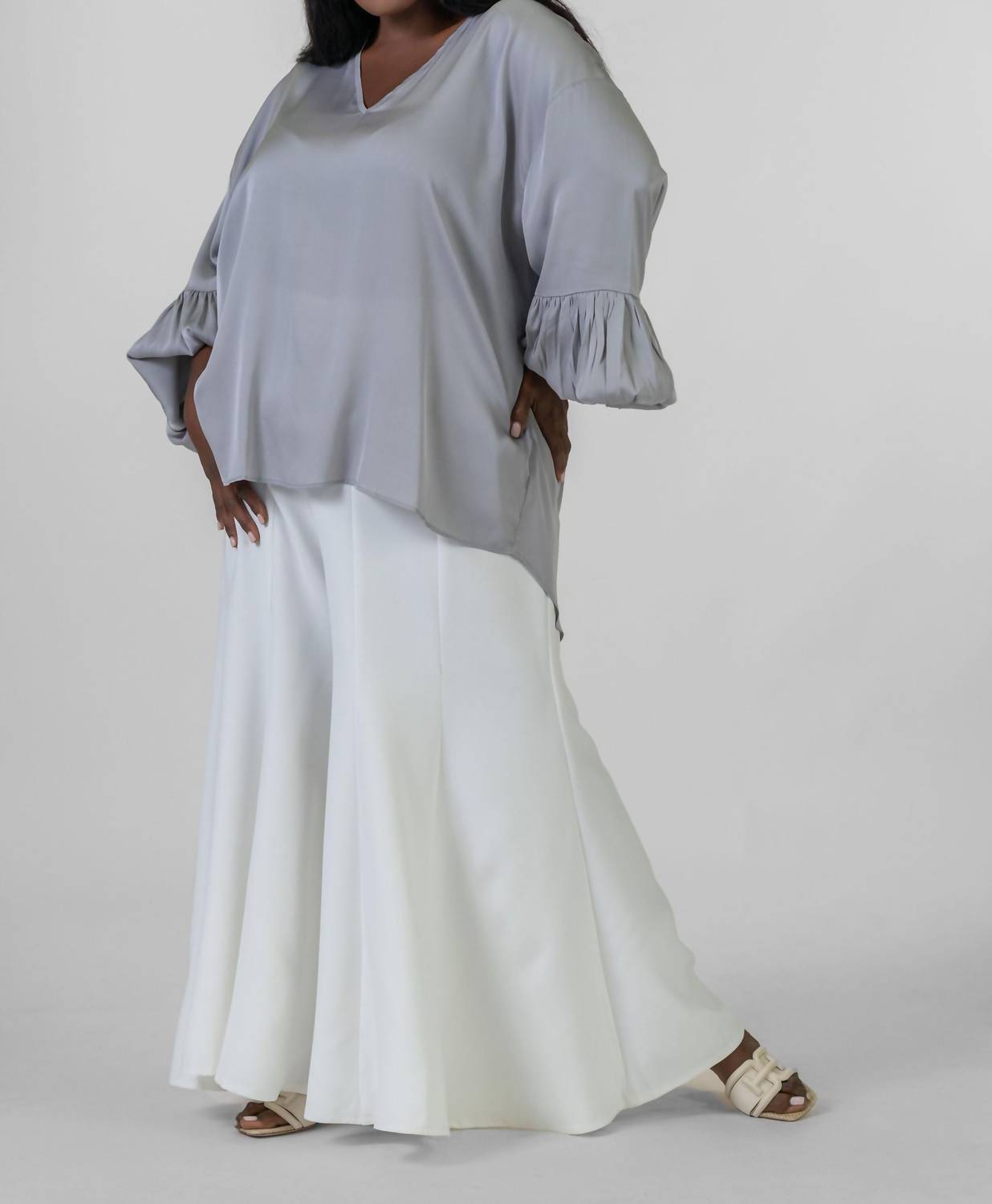 Nouvelle / Silk95Five - Como V-neck Blouse - Plus