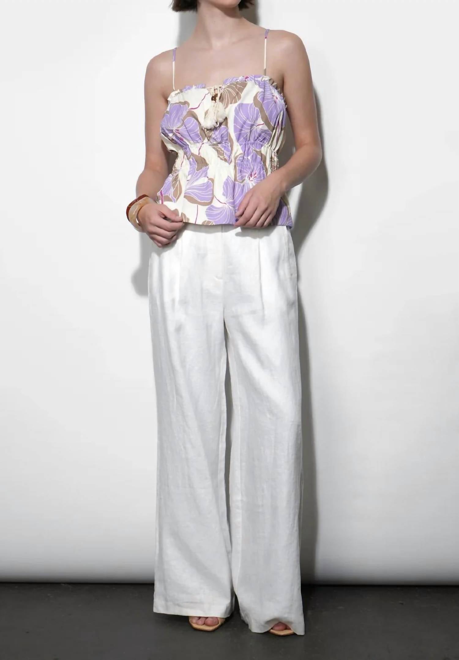 Greylin - Savannah Wide Leg Linen Pants