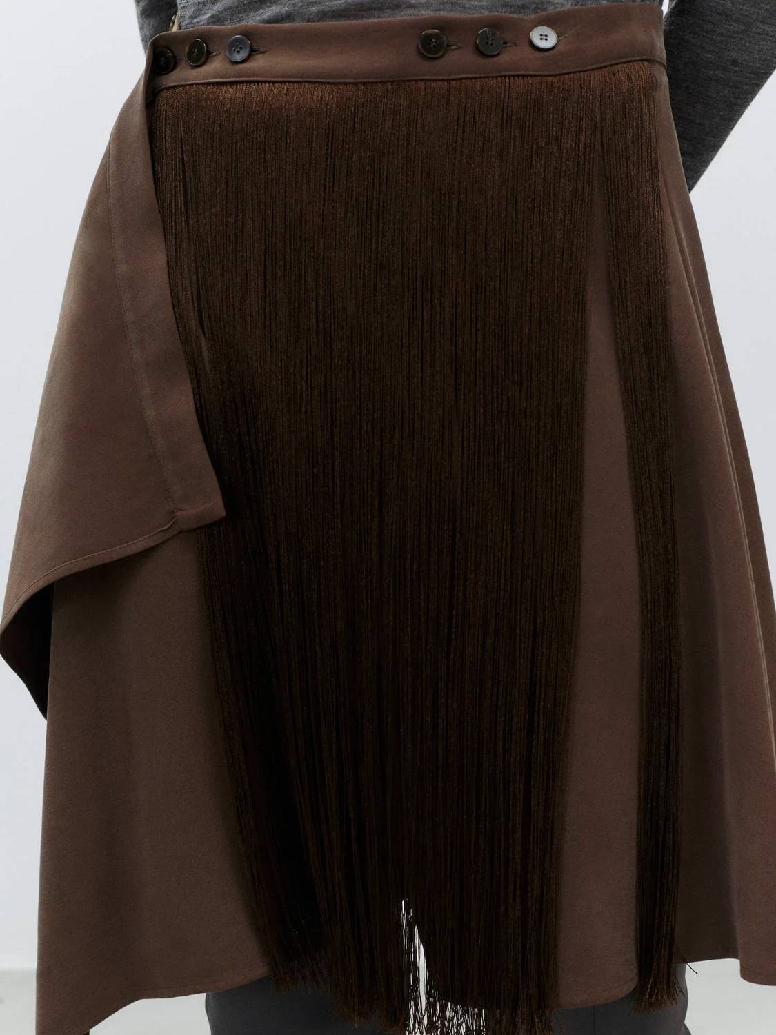 Alysi - Short Fringe Skirt