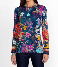 Johnny Was - JANIE LONG SLEEVE CREW NECK TEE