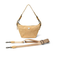 THINK ROYLN Women's Moonbeam Bag in soft sand suede - women's bag - detail view