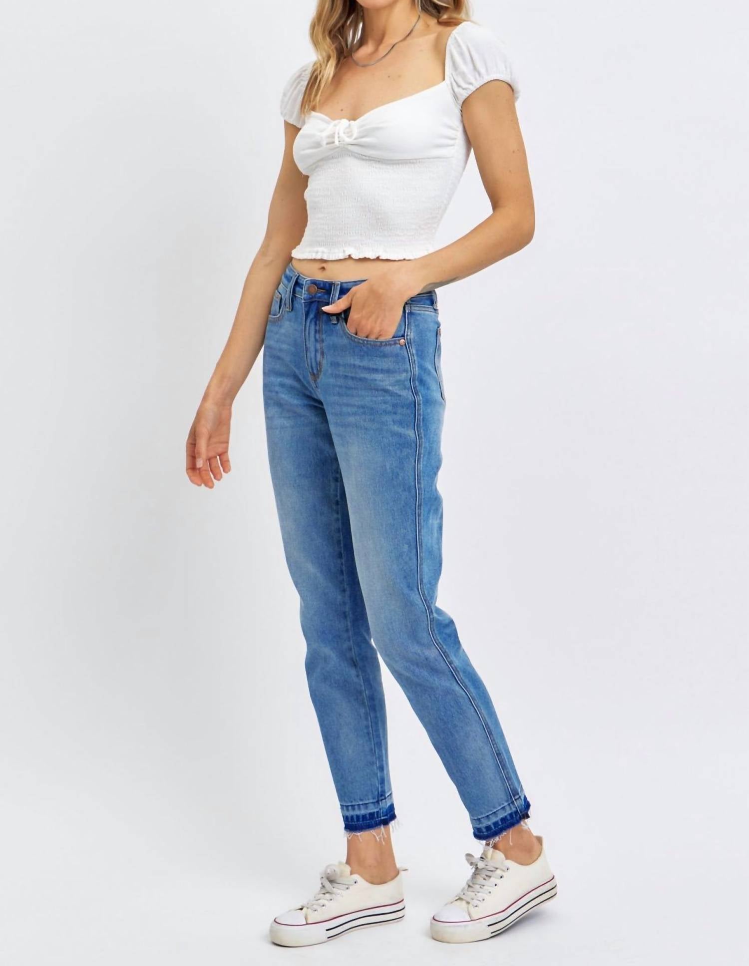 Judy Blue - Rigid Magic Release Hem Boyfriend