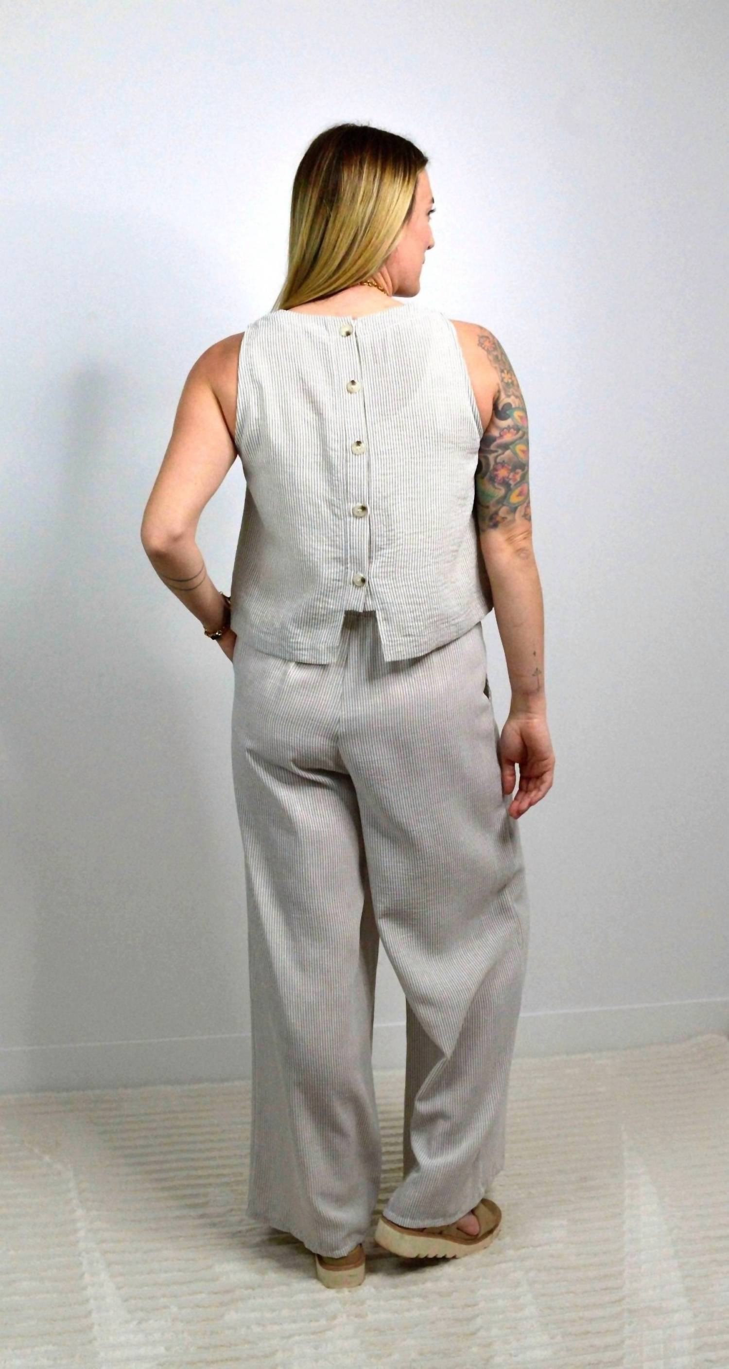 Sadie & Sage - Garden Stripe Pants
