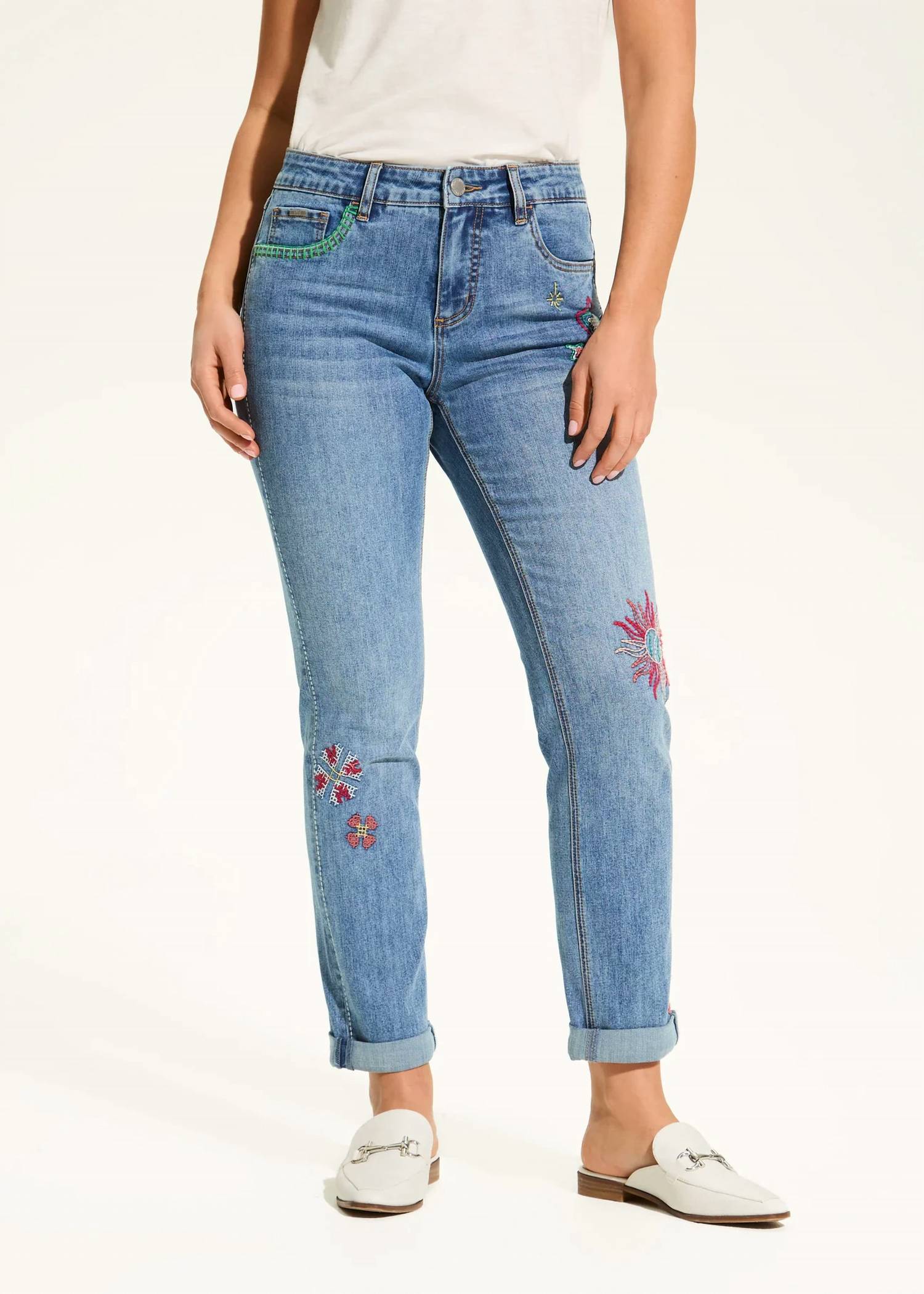FDJ Gisela Girlfriend Ankle Denim in light blue - women's jeans