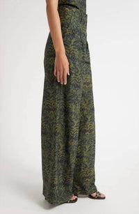 Ulla Johnson - Charlie Silk High Waist Wide Leg Pant
