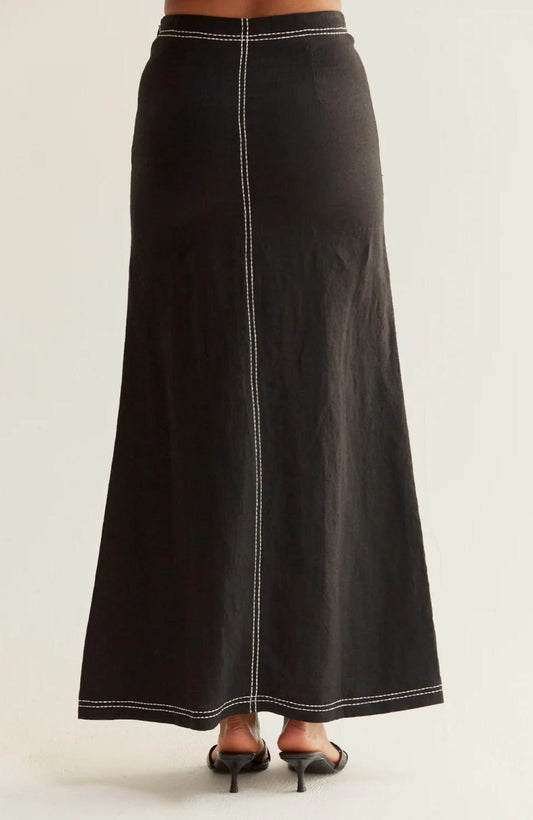 Crescent - Kenzy Linen Maxi Skirt
