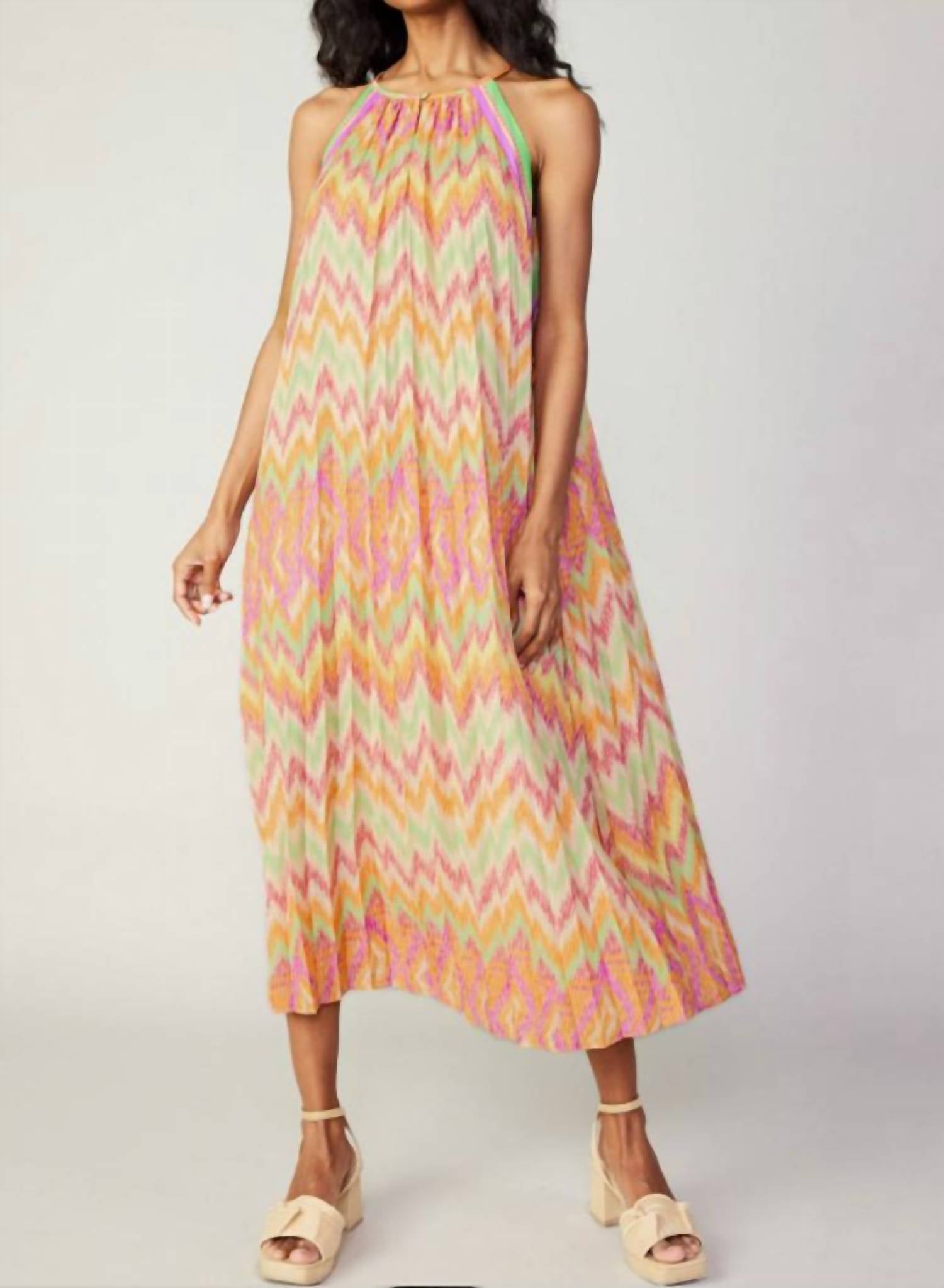 Current Air - Printed Halter Dress
