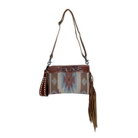 Myra Bags - Women's Tassels Hand Tooled Leather Bag