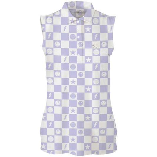 Swingjuice - Women's Golf Smile Face Sleeveless Polo