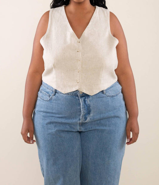 Nlt - Annie Linen Vest - Plus