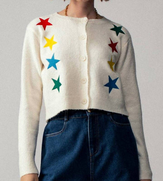 Urban Daizy - Cropped Button-up Knit Cardigan Sweater