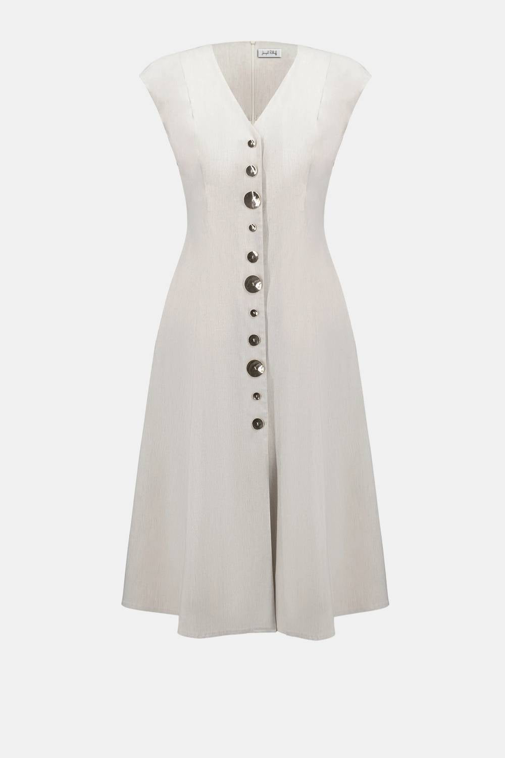 Joseph Ribkoff Melange Millenium Fit and Flare Dress in natural - women's dress - view 4