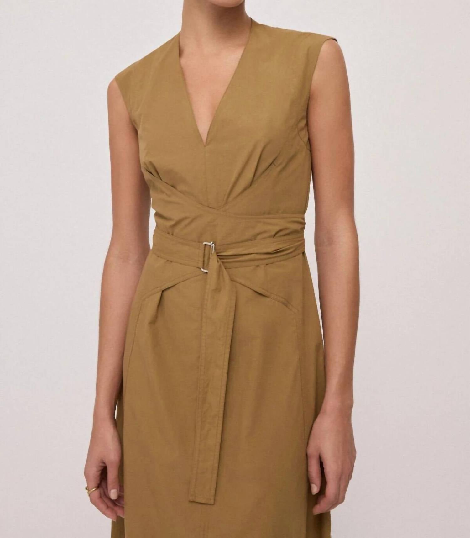 Ottod'Ame - Poplin Sleeveless Midi Dress