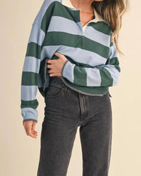 &Merci - Striped Rugby Sweater