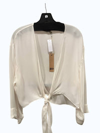 Go by Go Silk Women's Kimono Shrug in white - women's sweater