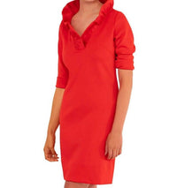 Gretchen Scott - Ruffle Neck Mini Dress