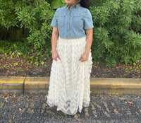 In February - Romantic Ruffle Maxi Skirt