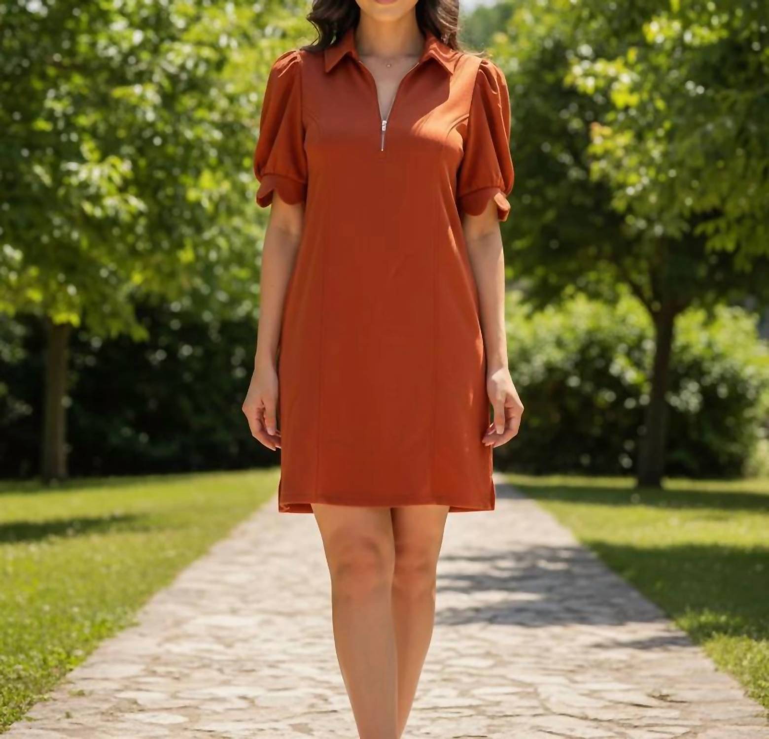 Entro - Women's Mini Short Sleeves Dress