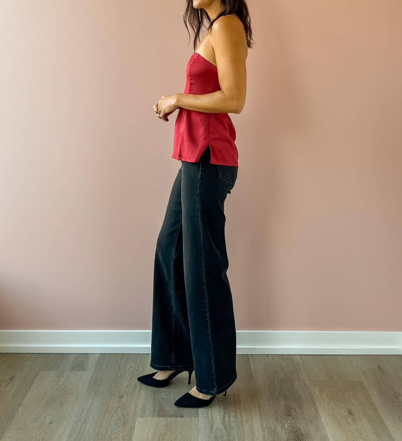 Sadie & Sage - Romy Satin Tube Top