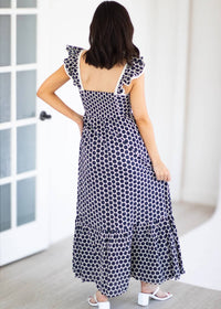 Sincerely Ours - Marine Dot Maxi Dress