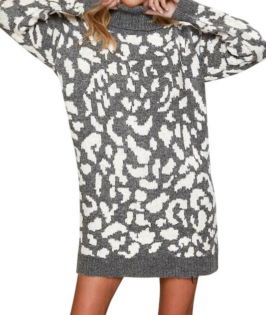 Bluivy - Charisse Turtleneck Sweater Dress