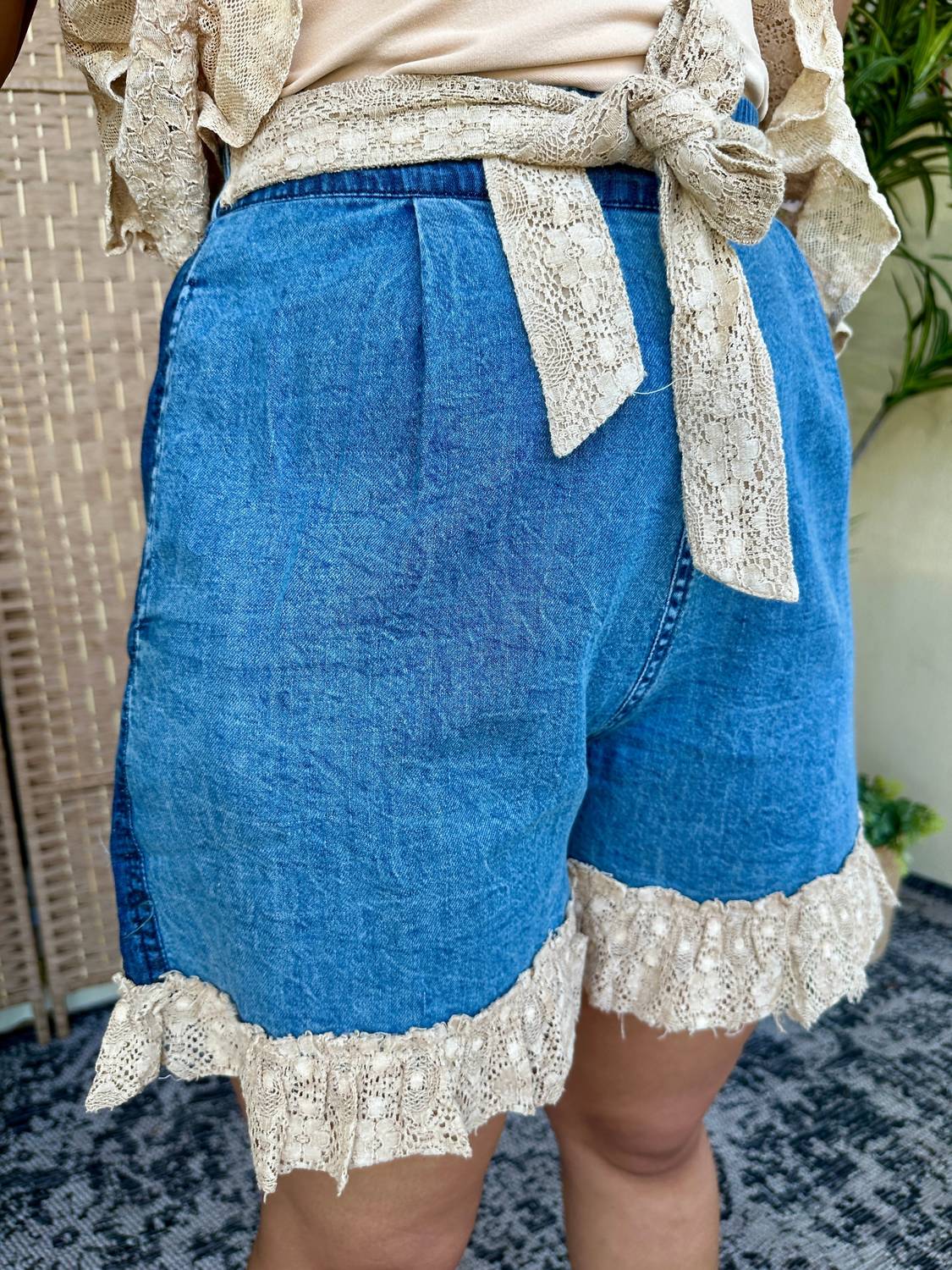 Young Threads - Boho Denim Shorts
