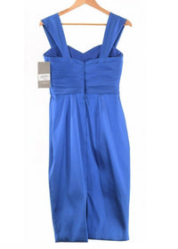 SHORT SLEEVE SWEETHEART STRETCH MIKADO COCKTAIL DRESS