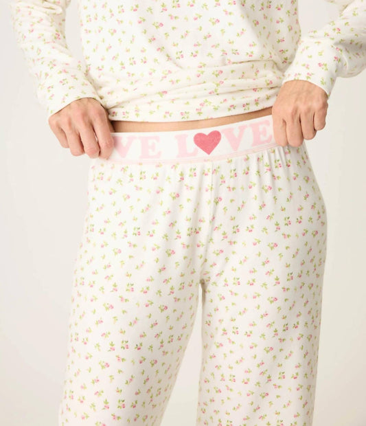 Pj Salvage - Full Of Love Floral Pajama Set