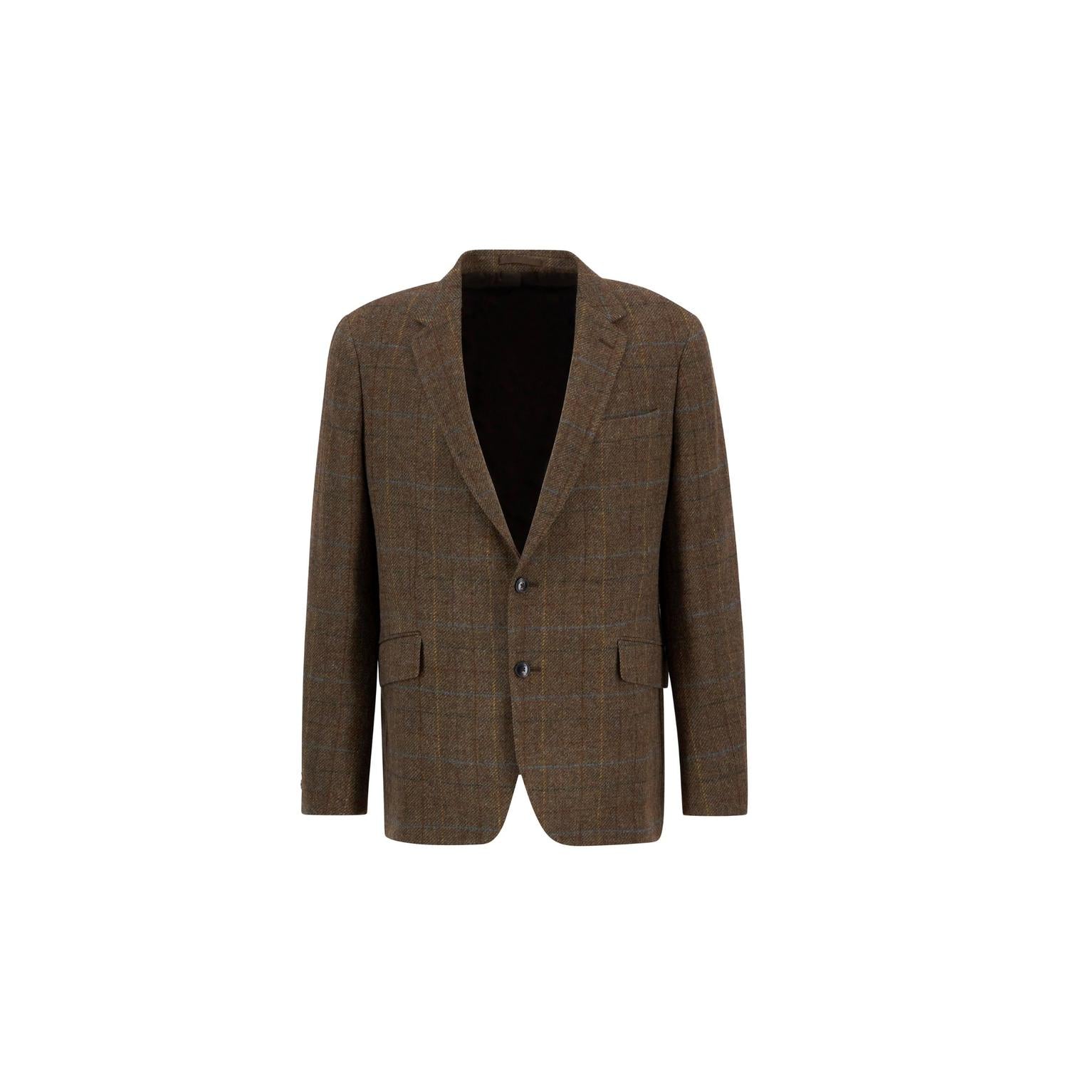 Barbour Sullivan Moons Check Blazer in brown - men's jacket - view 4