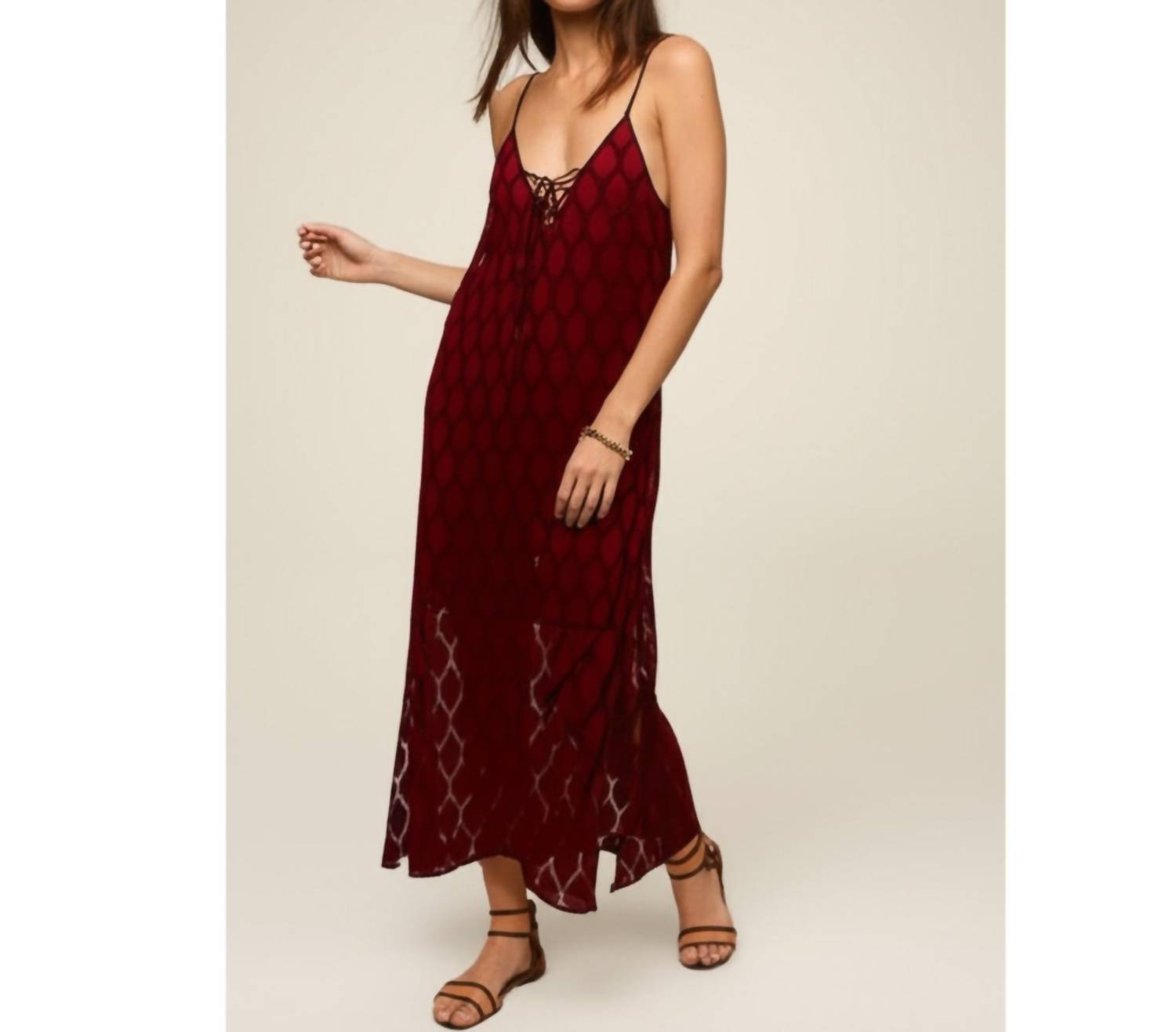 Band Of The Free - Lila Autumn Slit Midi Dress