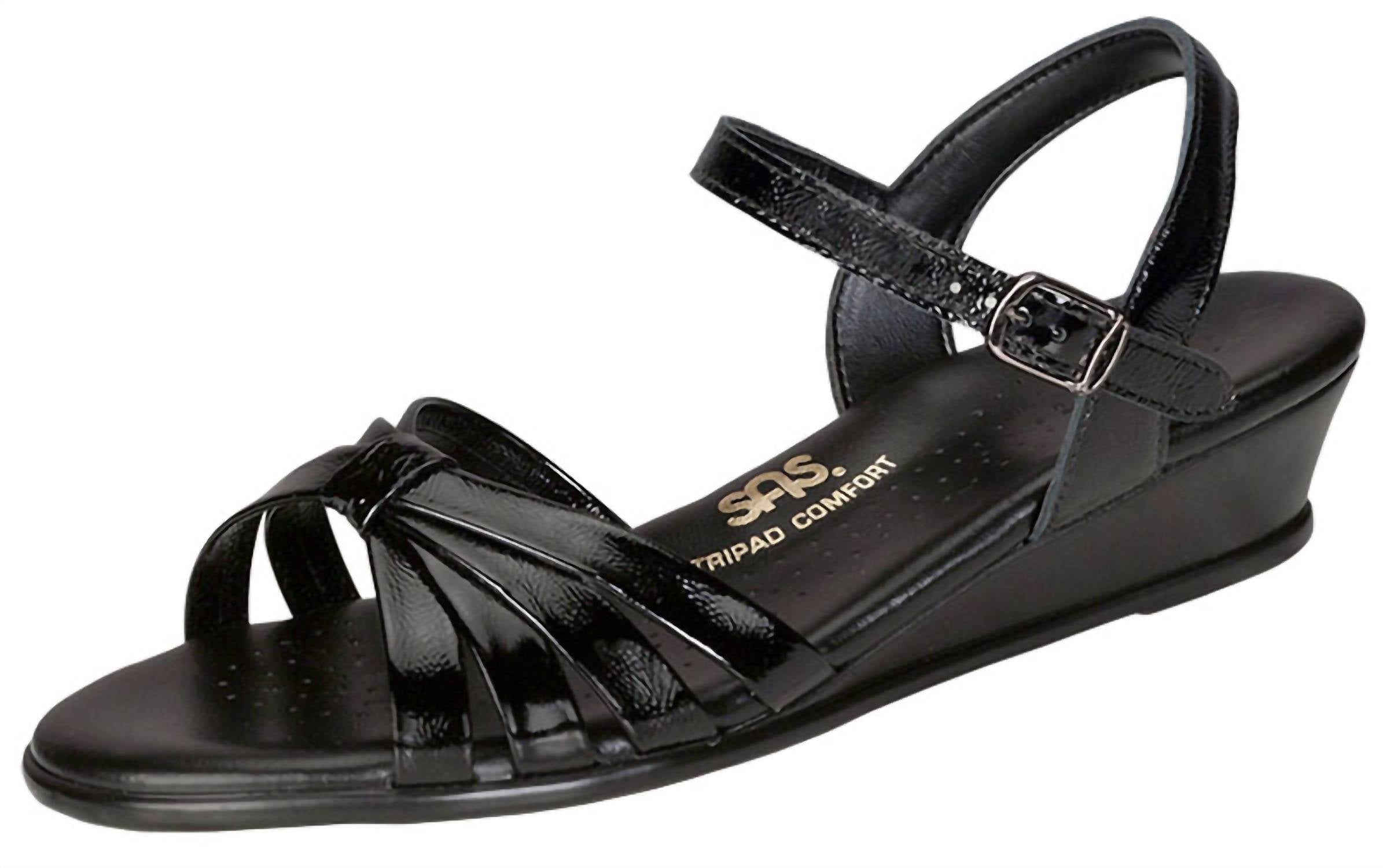 Sas - Women's Strippy Quarter Strap Wedge Sandal
