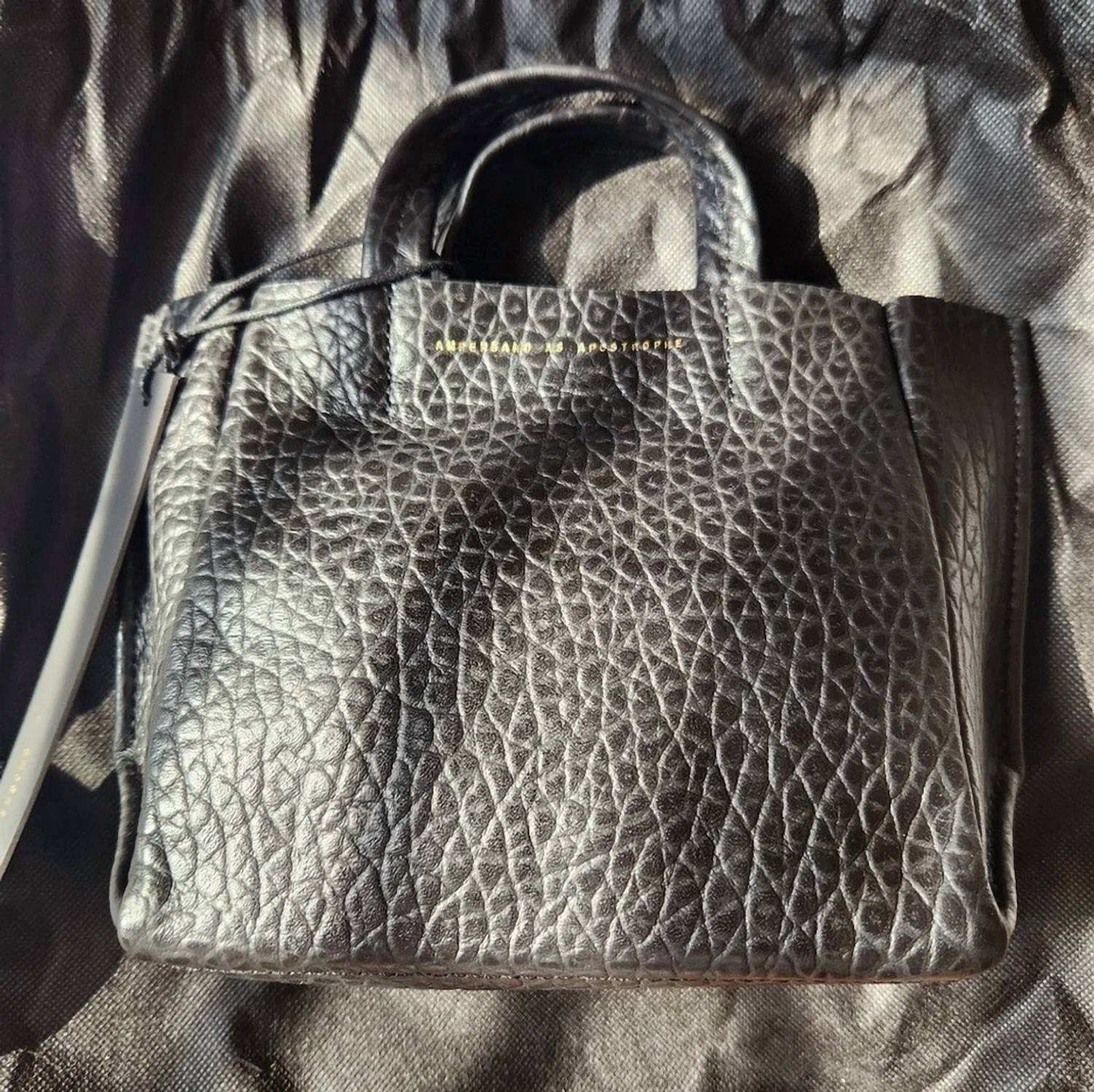 Ampersand As Apostrophe - Women's Micro Tote Leather Bag