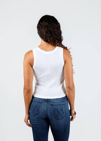 Goldie - Cotton Variegated Rib Crop Tank