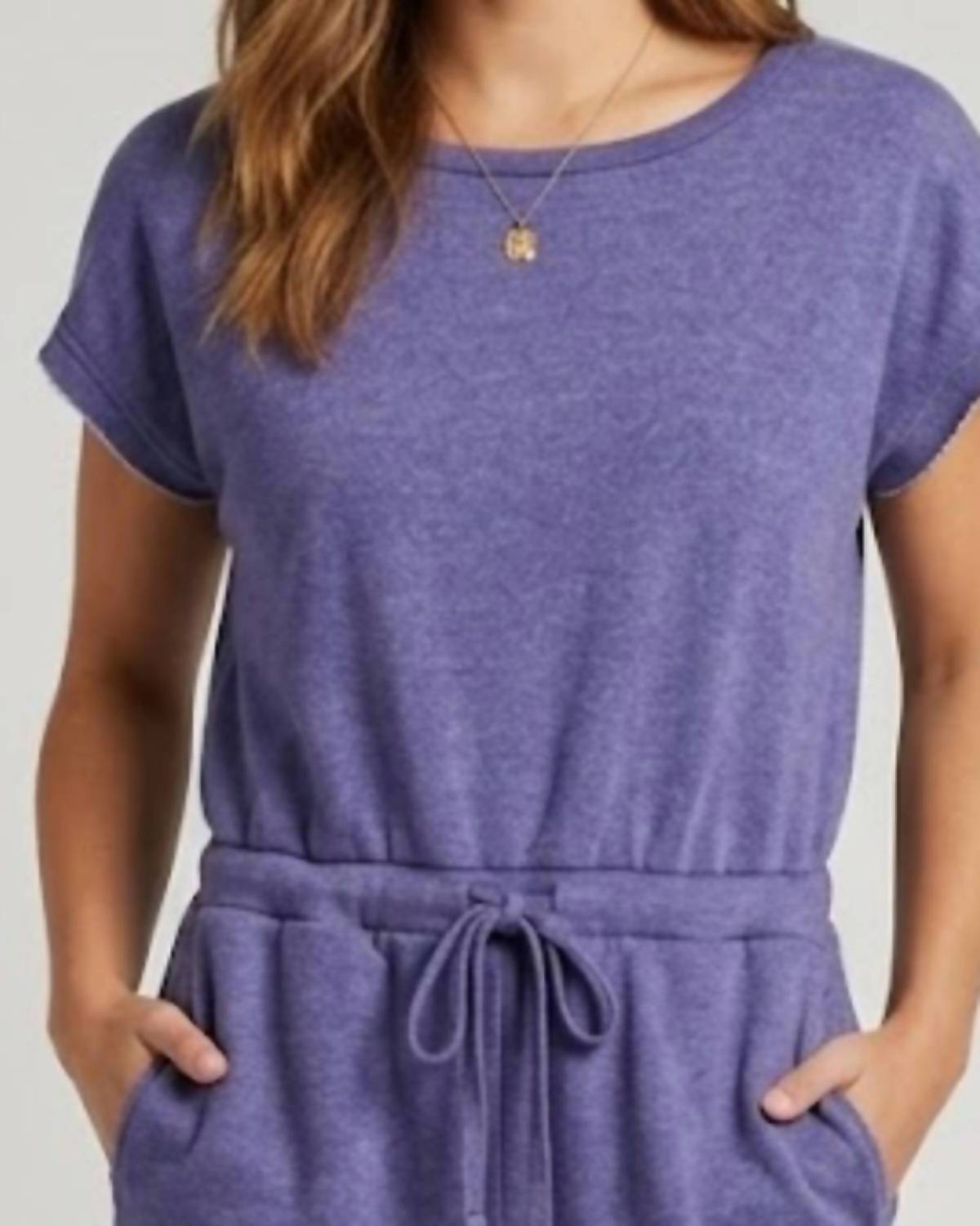 Double Take ALL ABOUT COZY ROMPER in blue - women's pants