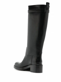Salvatore Ferragamo Women's Gancini 55mm Knee Boot in black - women's shoe - alternate view