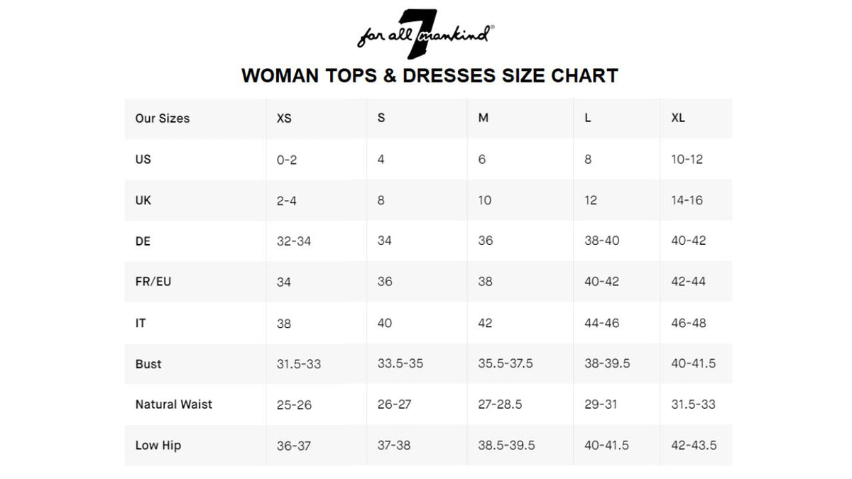 7 For All Mankind - Easy Pencil Denim Skirt