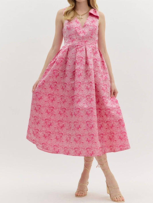 Entro - La Belle Floral Midi Dress