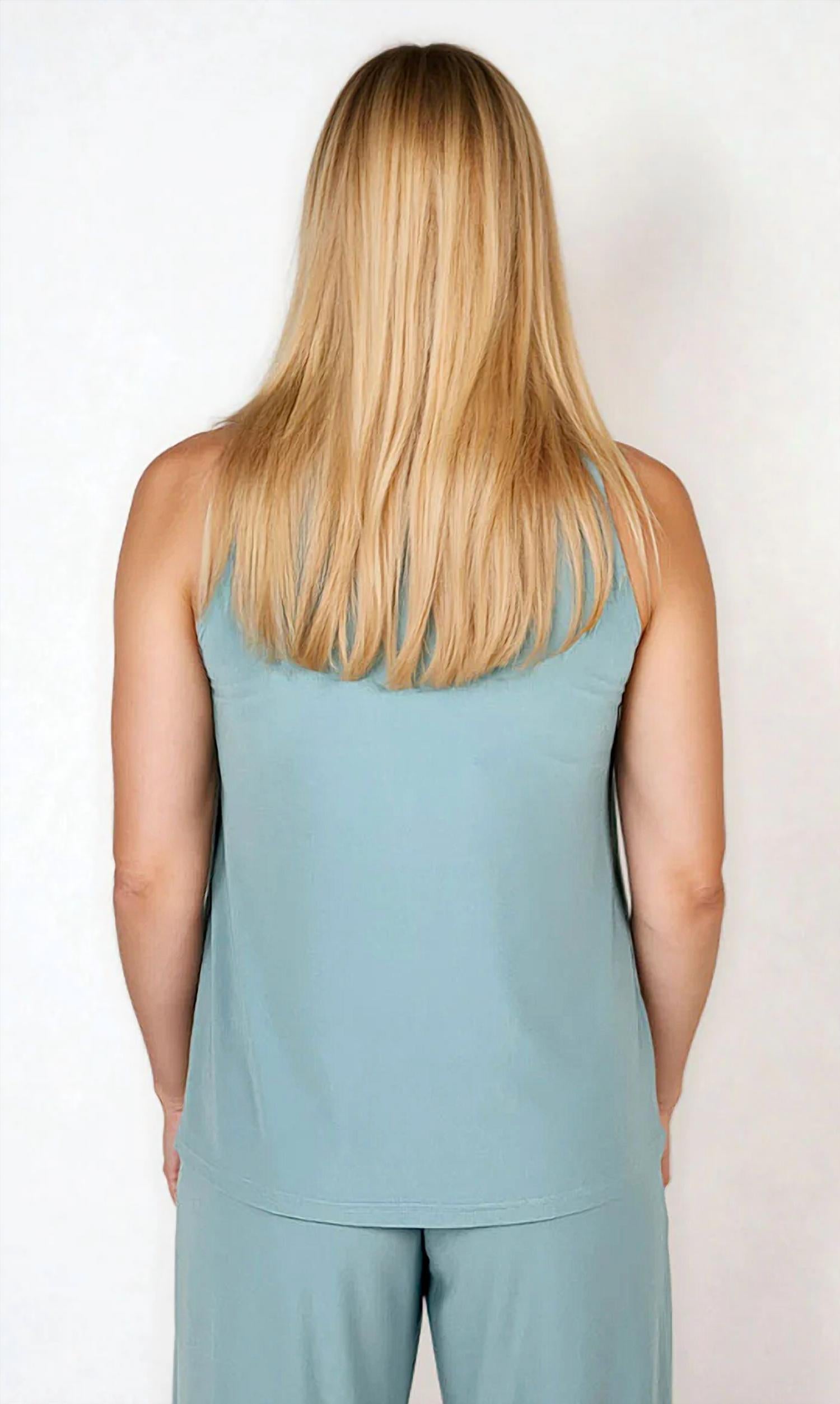Sympli - Deep V Trapeze Tank Top