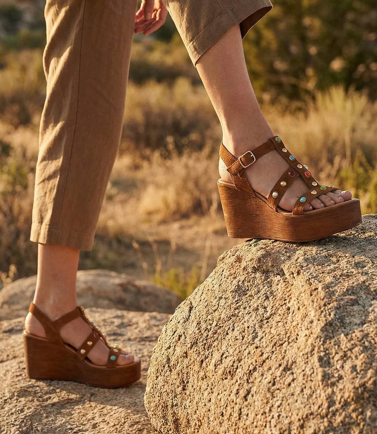 Seychelles - Women's Ticket To Ride Suede Wedge Sandals