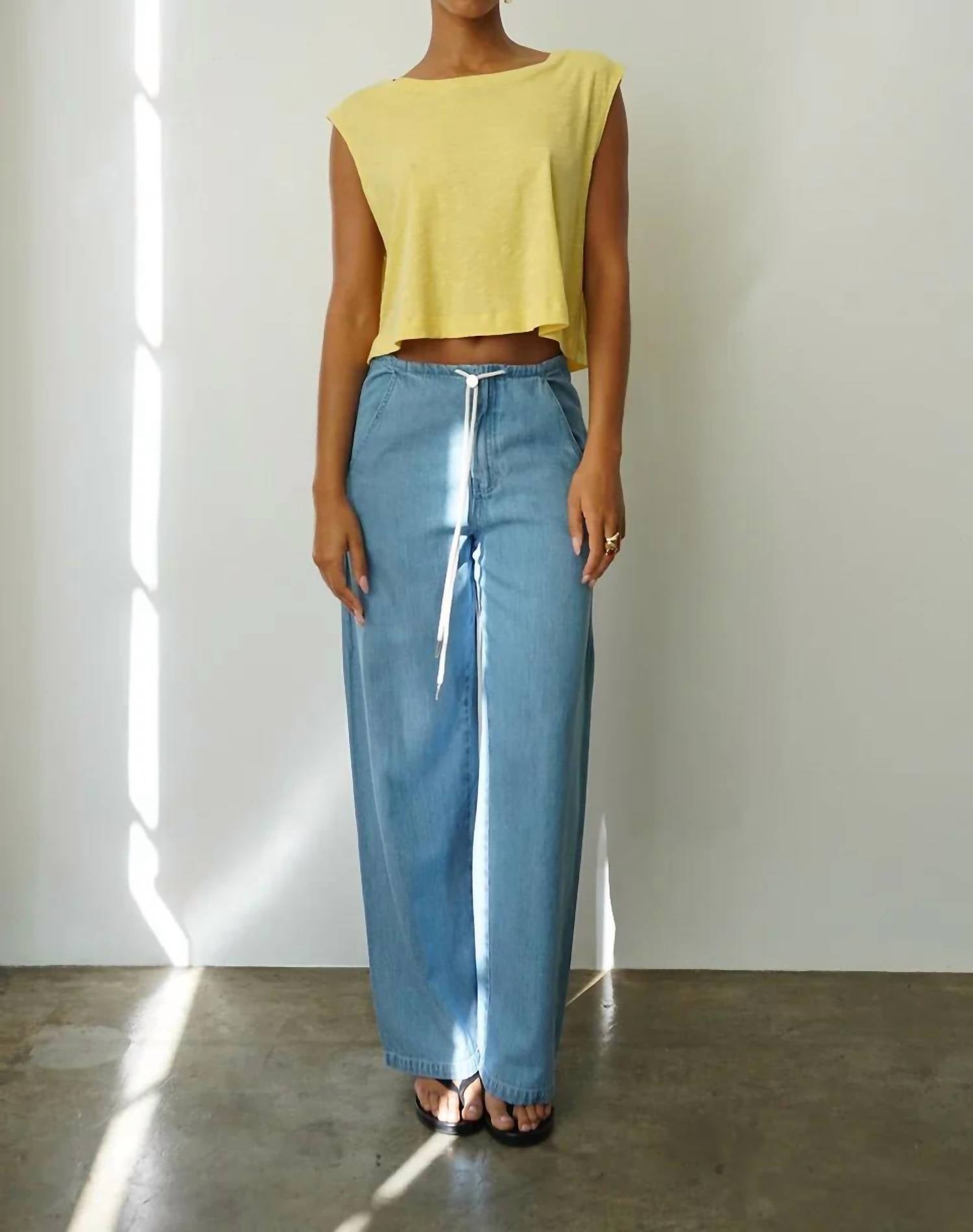 Lna - Dusty Soft Denim Pant
