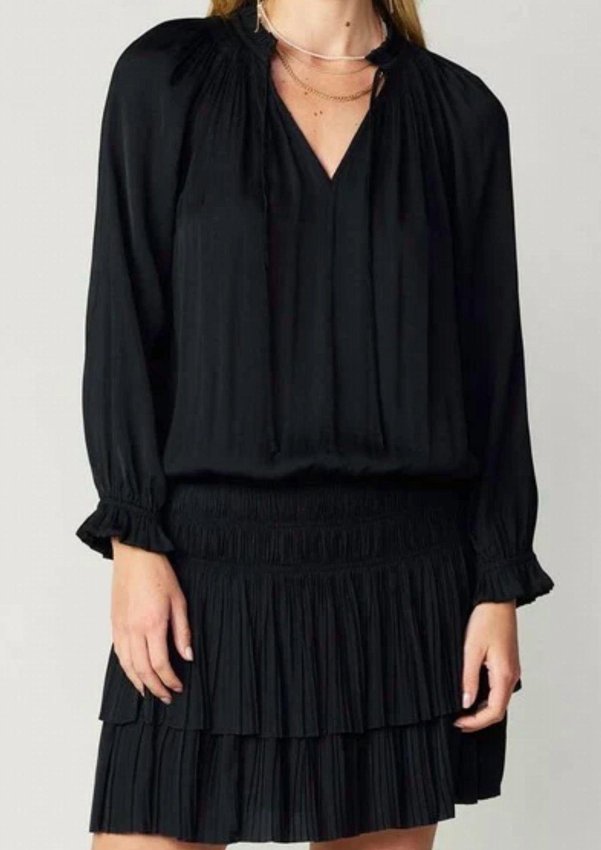 Current Air - Laurel Pleated Mini Dress