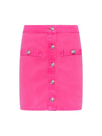 L'Agence - Kris Button Front Mini Skirt