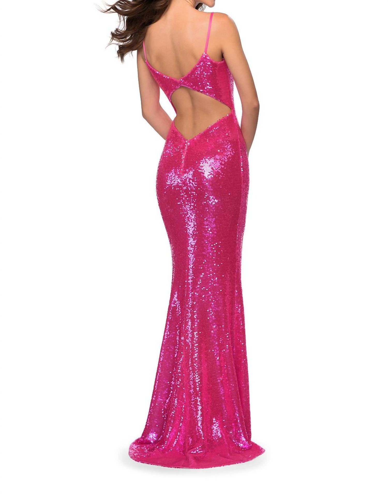 La Femme - Sequin Prom Dress