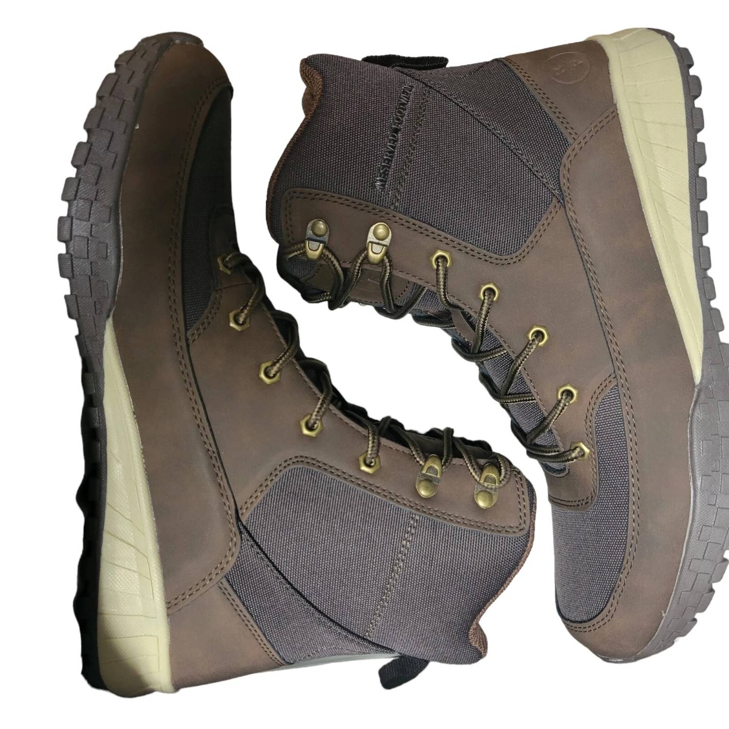 Reserved Footwear New York - Men's Faux Leather Lace-up Boot