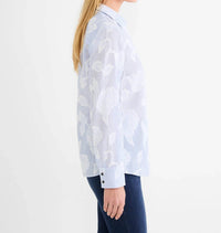 Nic + Zoe - Sky Striped Jacquard Top