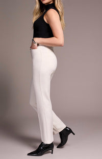 TRIBAL Fly Front Trouser in moonstone - women's pants - alternate view