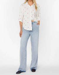 Velvet Heart - Merle Cardinal Polka Dot Shirt